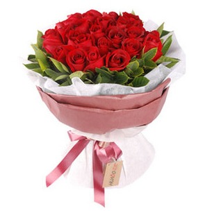 19枝红色玫瑰鲜花速递襄州鲜花店沃尔玛花店张湾送花订花万达花店