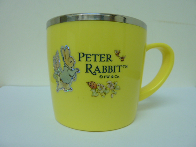 韓國制 Peter Rabbit 彼得兔 不鏽鋼 兒童單耳水杯 宝宝保溫杯