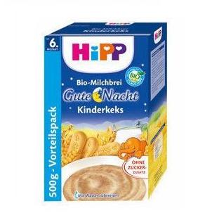 德国原产喜宝hipp有机燕麦牛奶高钙晚安米粉/辅食/500g/6m+ 3471