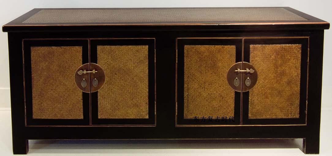 席面电视柜 彩漆柜 客厅柜 实木电视柜 设计 新古典 中式特价