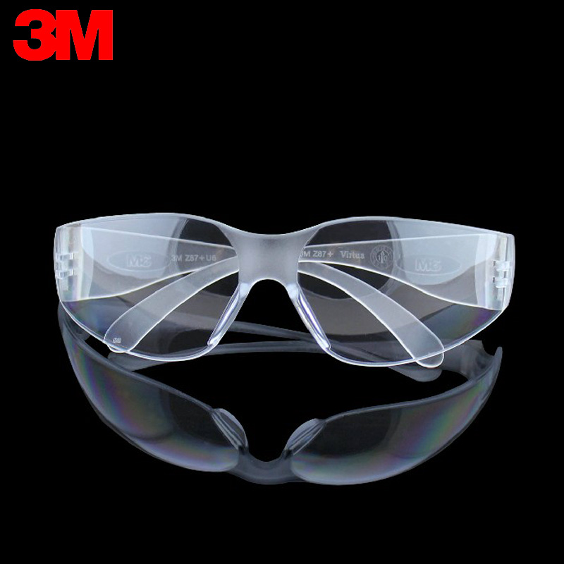 正品3M11228防护眼镜护目镜防风沙劳保防护镜安全防尘抗冲击骑行