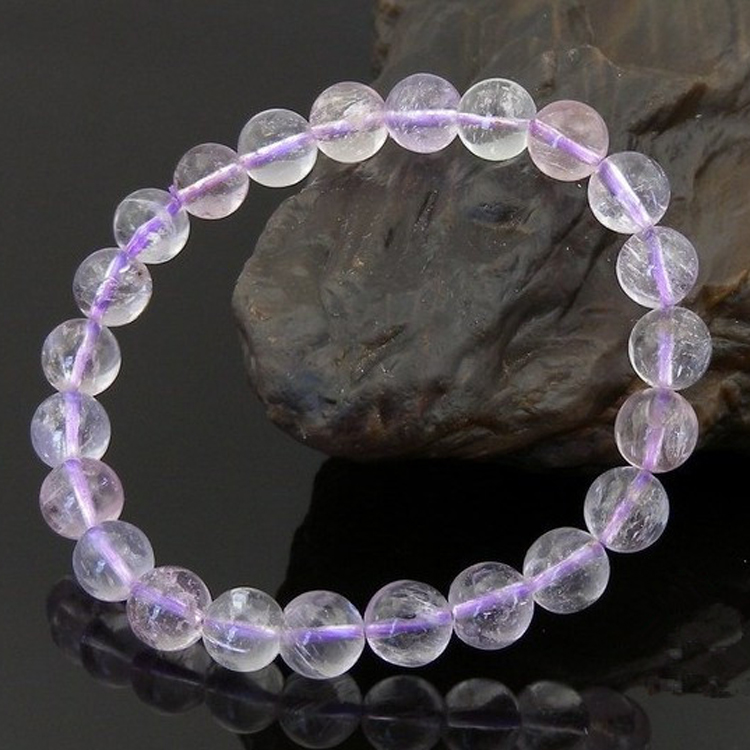 天然正品紫锂辉单圈手链 纯天然水晶女王石 女士礼品尽显高贵气质
