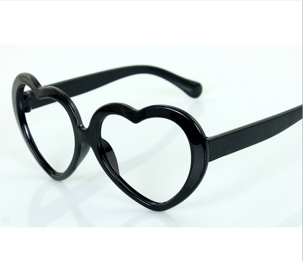 2014新款桃心形儿童萌款眼镜框潮宝宝男女童装饰道具眼镜架无镜片