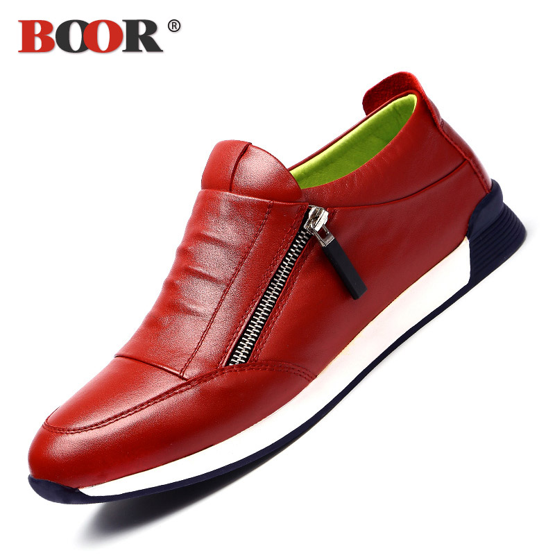 boor男鞋 真皮透气运动鞋户外休闲皮鞋 2015春季新款鞋子韩版潮流