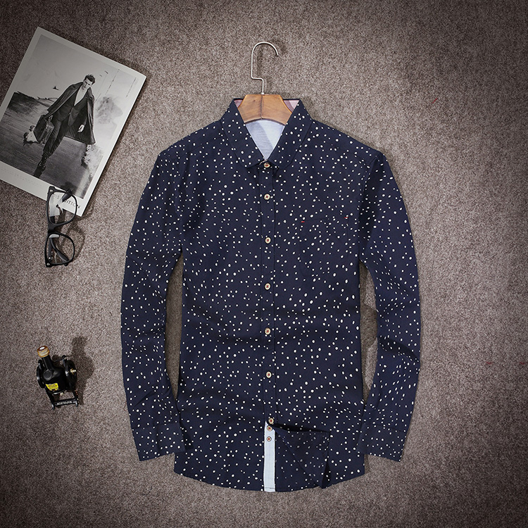 2015专柜品质男士超顶级梭织长袖衬衫大牌商务春装男衬衣休闲衫