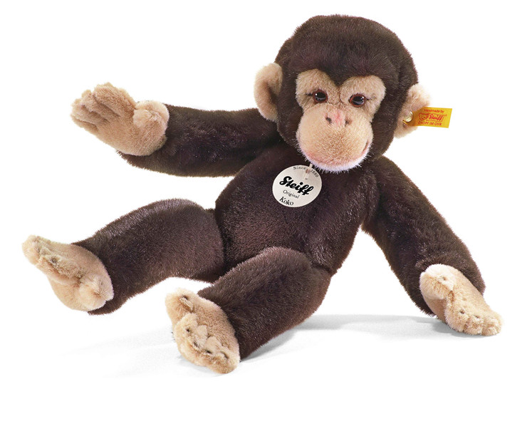 正品steiff Koko黑猩猩猴绒毛玩具儿童礼物35厘米064722现货