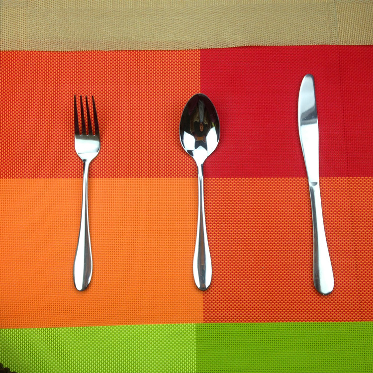 高档不锈钢西餐具三件套装 牛排刀叉勺子餐具 西式餐刀叉两件套
