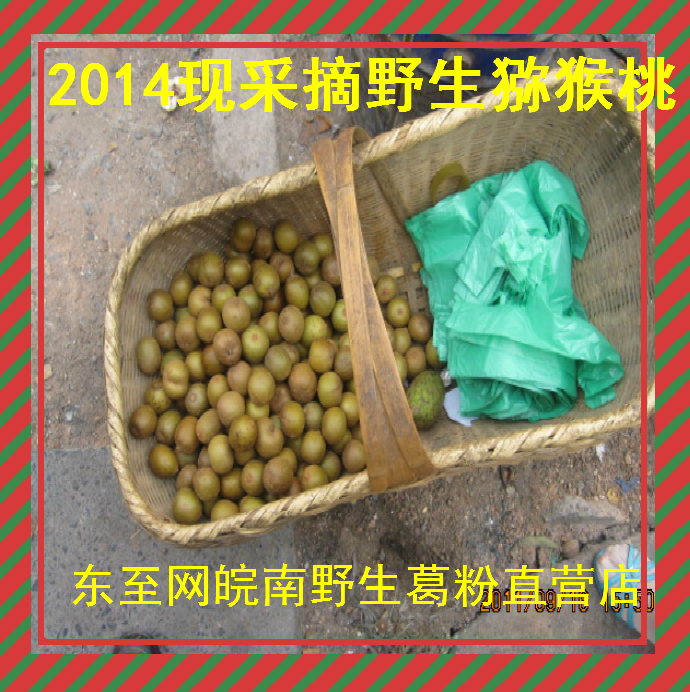 安徽池州东至特产野生猕猴桃现采摘新鲜黄心猕猴桃原生态5斤包邮