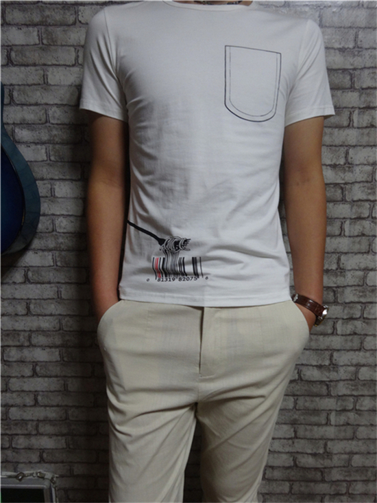 夏季男士短袖t恤2015新款韩版青少年半袖男t恤日系修身夏天衣服潮