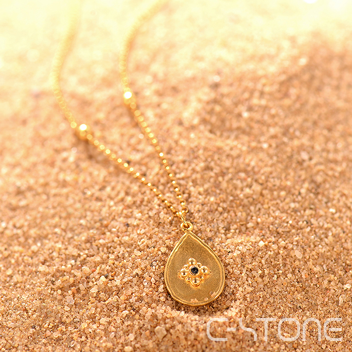 C-STONE 意彩石光 Tammy塔米系列 希腊制作 尖晶石水滴形吊坠项链