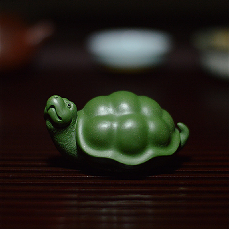 正品紫砂茶宠 龟 雕塑摆件龙龟精品茶盘摆件招财金钱龟小乌龟新品