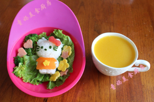 童妈自用 Hello kitty凯蒂猫超萌寿司饭团DIY模具 套装料理模具