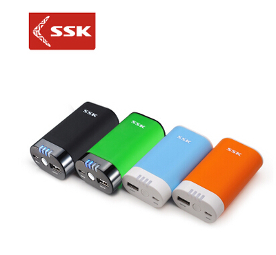 SSK飚王SRBC506 充电宝5000毫安风彩小巧移动电源苹果三星1A输出
