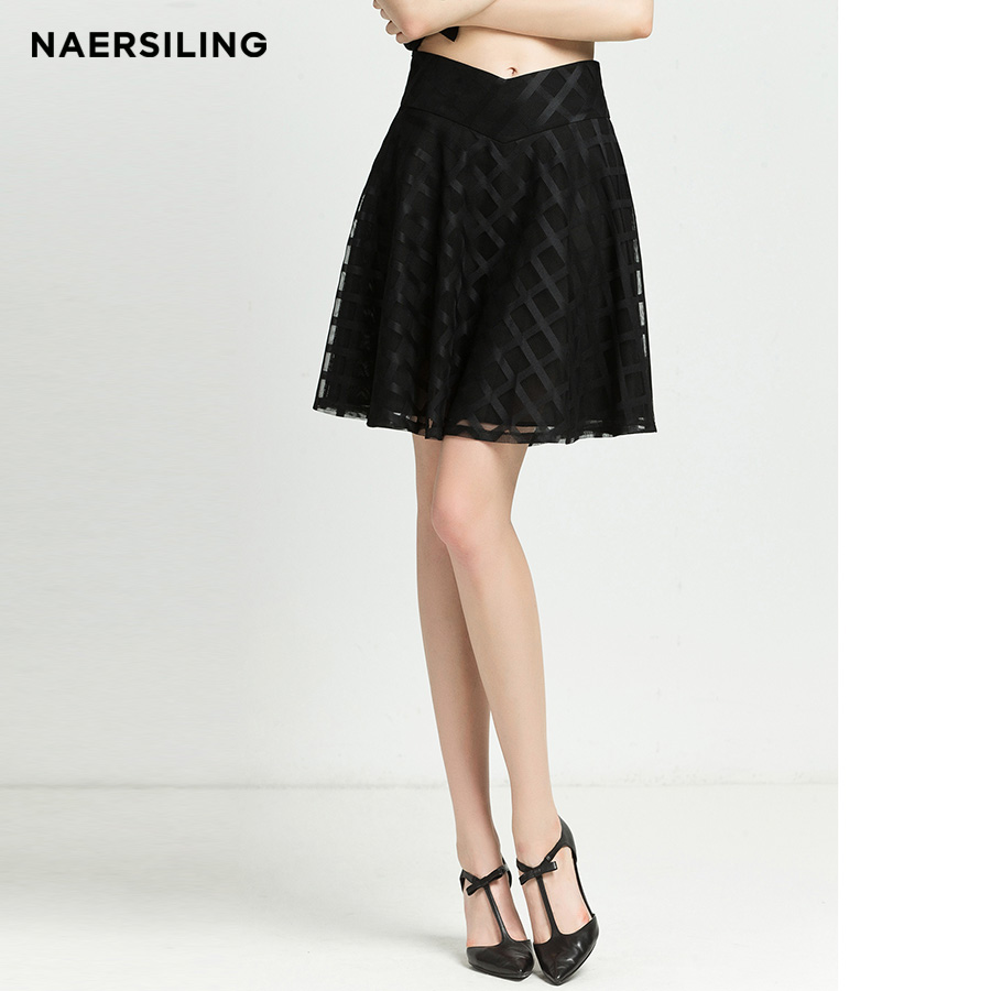 NAERSILING恩灵   2016年夏季新款立体剪裁修身显瘦经典款半身裙