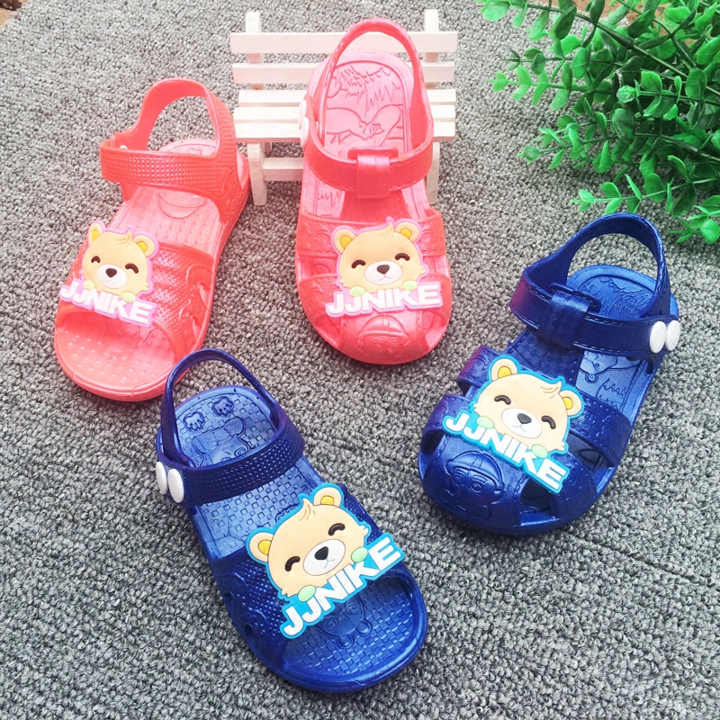 1-2-3岁宝宝学步鞋防尿柔软塑胶婴儿童凉鞋夏季男童女童宝宝凉鞋