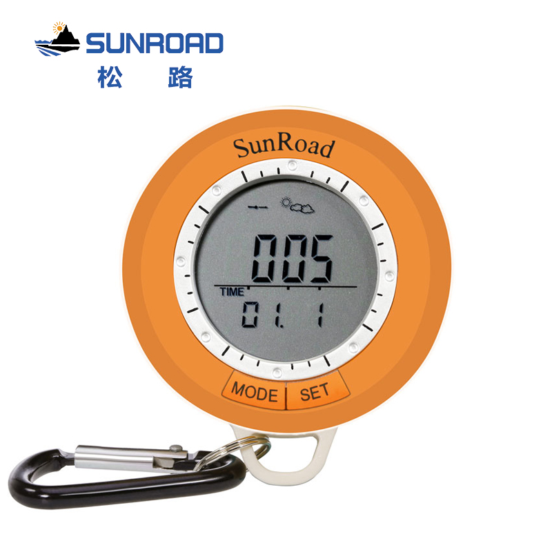 SUNROAD松路多功能登山表计步器 指南针户外温度计防水高度海拔仪