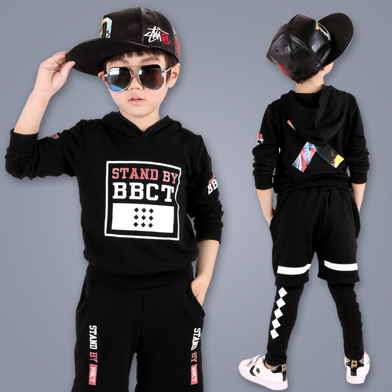 2016新款男童套装秋装两件套儿童长袖秋款卫衣韩版童装特价促销
