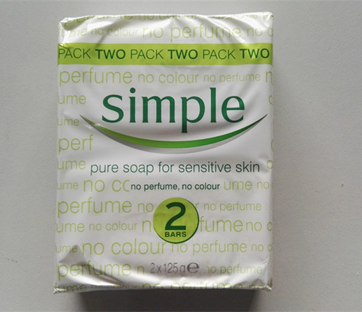 亏本清仓英国simple香皂125克 2块装不含香精色素 敏感肌肤可用