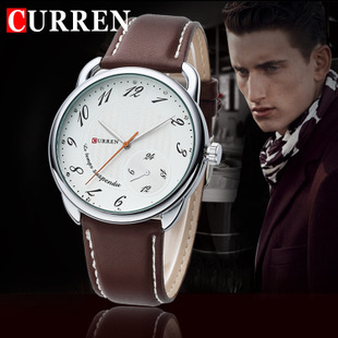 卡瑞恩新款男表情侣手表时尚休闲皮带商务男士手表时装表瑞士腕表