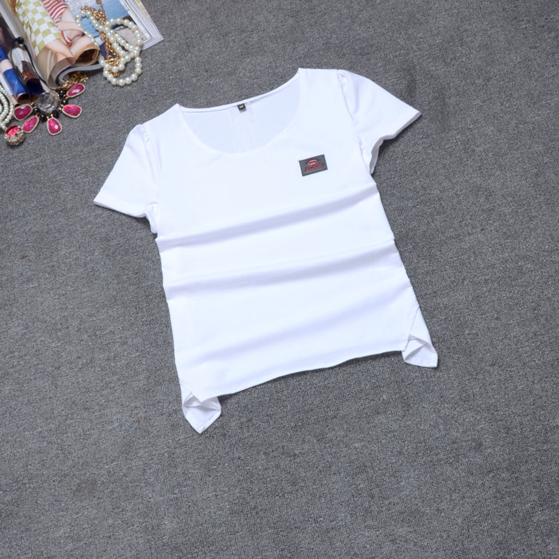 欧洲站2015夏装怡蕾歌99272短袖T恤纯色修身显瘦棉T恤南韩小衫女