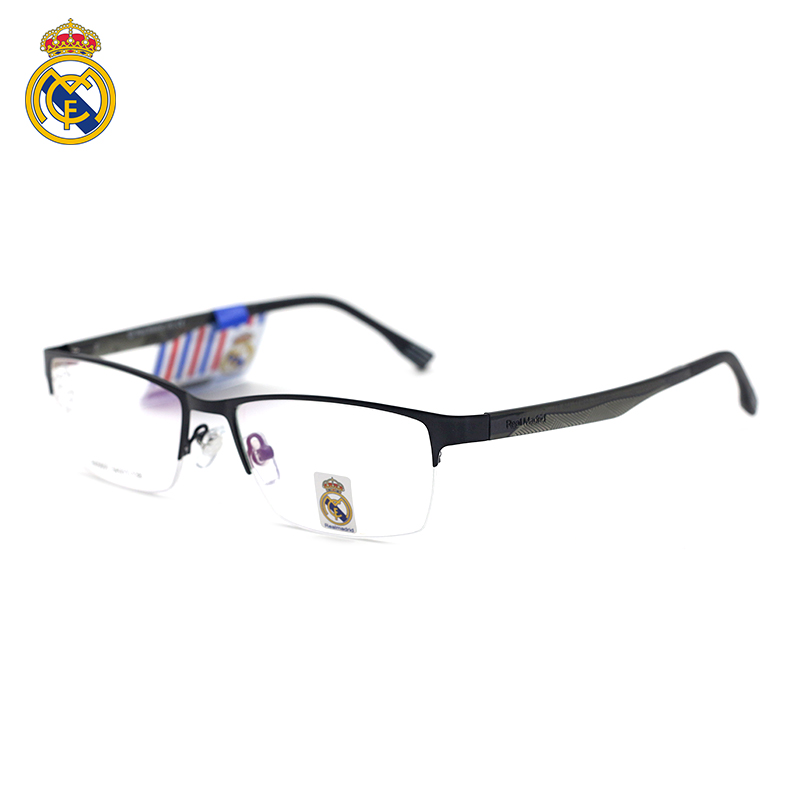 RealMadrid/皇马近视眼镜架 合金眼镜框半框 配近视眼镜架 R65607