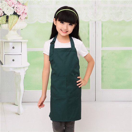 韩国版纯棉围裙套袖幼儿园儿童小孩绘画画室罩衣宝宝厨房家居可爱