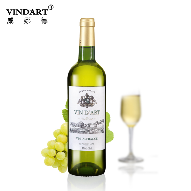 威娜德法国原瓶进口干白葡萄酒法国波尔多AOC级750ml单支包邮