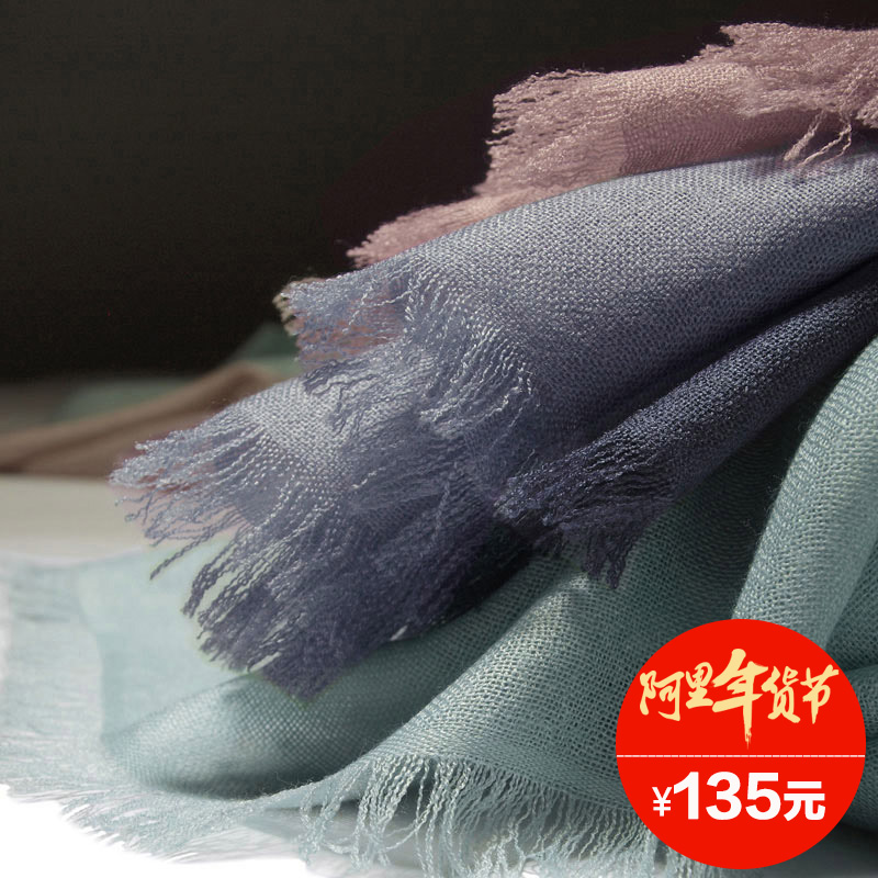 APC精品 羊绒围巾 15德国客户新品高支细腻精薄丝绒围巾披肩