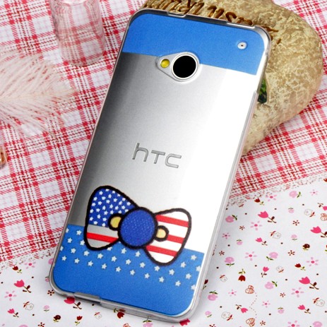 国际版HTC one M7手机壳 M7手机套 超薄TPU软壳 801e保护套卡通