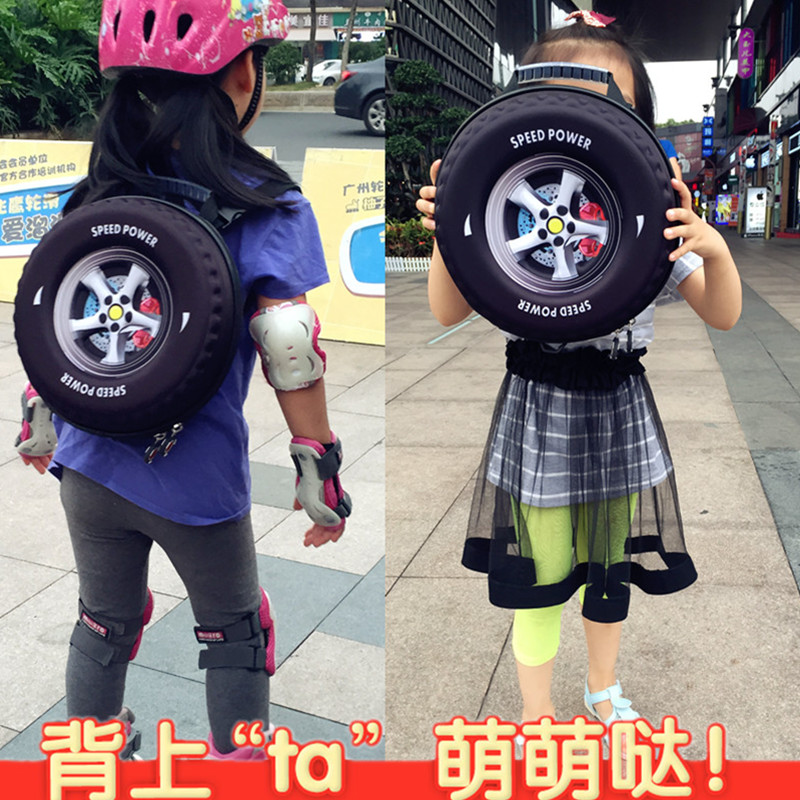 新奇特 MINI车轮背包儿童书包幼儿园书包斜跨包双肩包男童女童包