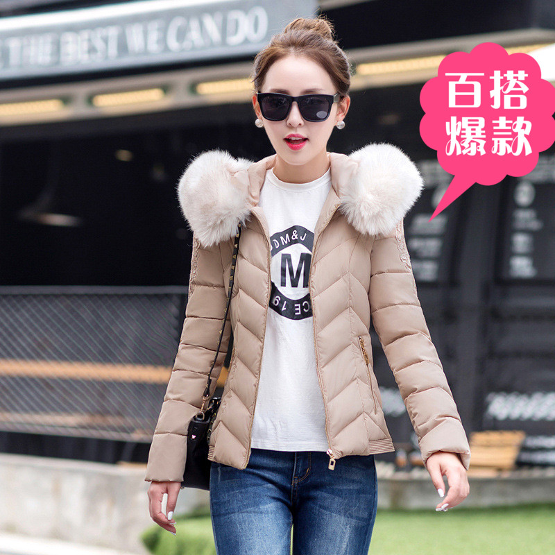 2016新款冬季女装保暖时尚外套女士棉衣短款棉袄韩版羽绒棉服包邮
