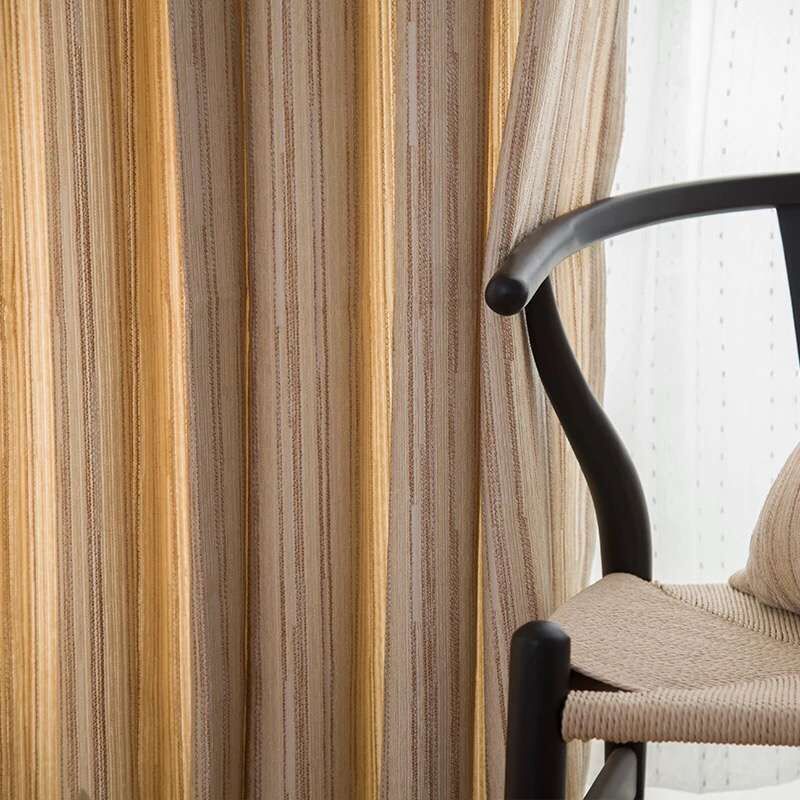 [西厢记] 雪尼尔美式客厅卧室定制落地窗帘布 纯色成品全遮光年轮