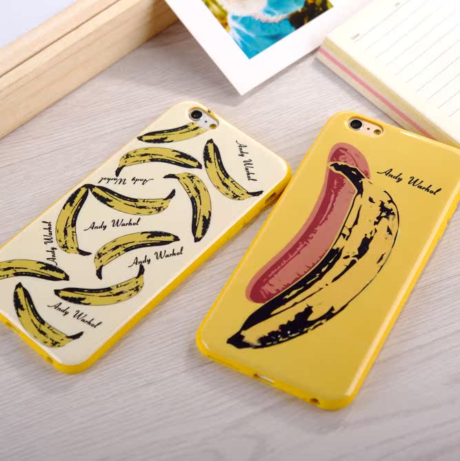 潮牌supreme香蕉iphone6 plus手机壳 苹果6硅胶手机套保护壳4.7寸
