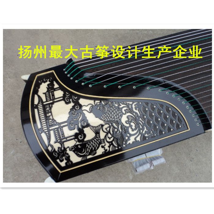 扬州仙女民族乐器厂雕花古筝厂家直销送全套初学考级10级演奏古筝
