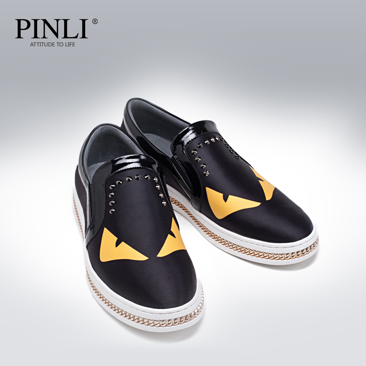 PINLI品立 2015夏季新款时尚男鞋 个性懒人鞋休闲鞋潮鞋男 X0366