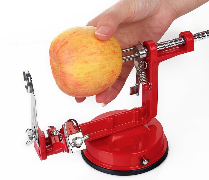 多功能苹果削皮器 水果削皮刀 三合一削苹果机 去皮去核切片 特价