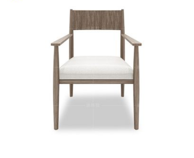 新中式简易白蜡木质布艺餐椅 后现代餐厅椅子 会所酒店包厢餐椅