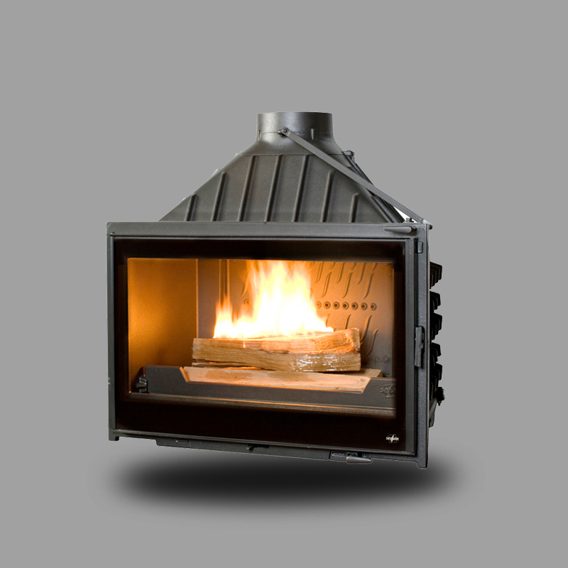 欧式燃木真火壁炉 法国seguin进口铸铁壁炉芯 嵌入式 VISIO 8型号