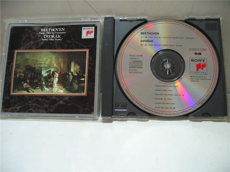 Beethoven & Dvorak: Piano Trios Ax/Kim/Ma日版古典CD A145