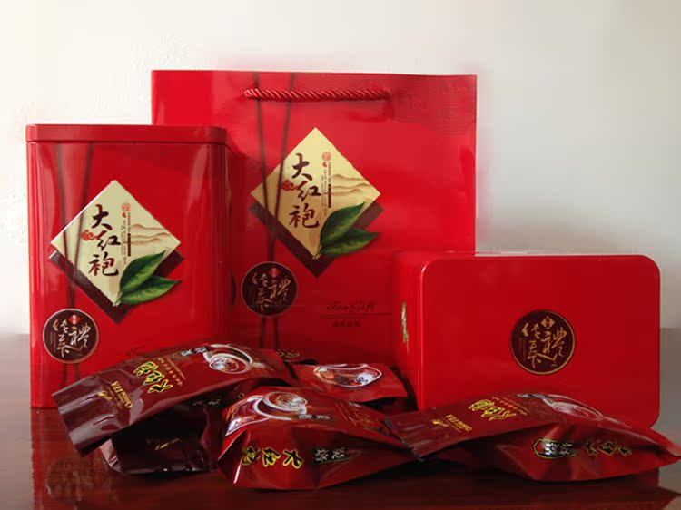 特价2015新茶大红袍武夷山岩高档礼盒茶叶正品送礼乌龙茶500包邮