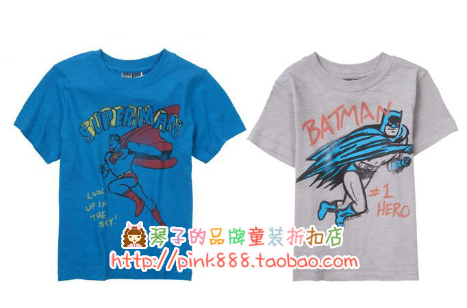 Gap专柜正品代购 超人蝙蝠侠卡通短袖T恤|婴儿951135-3 原价149