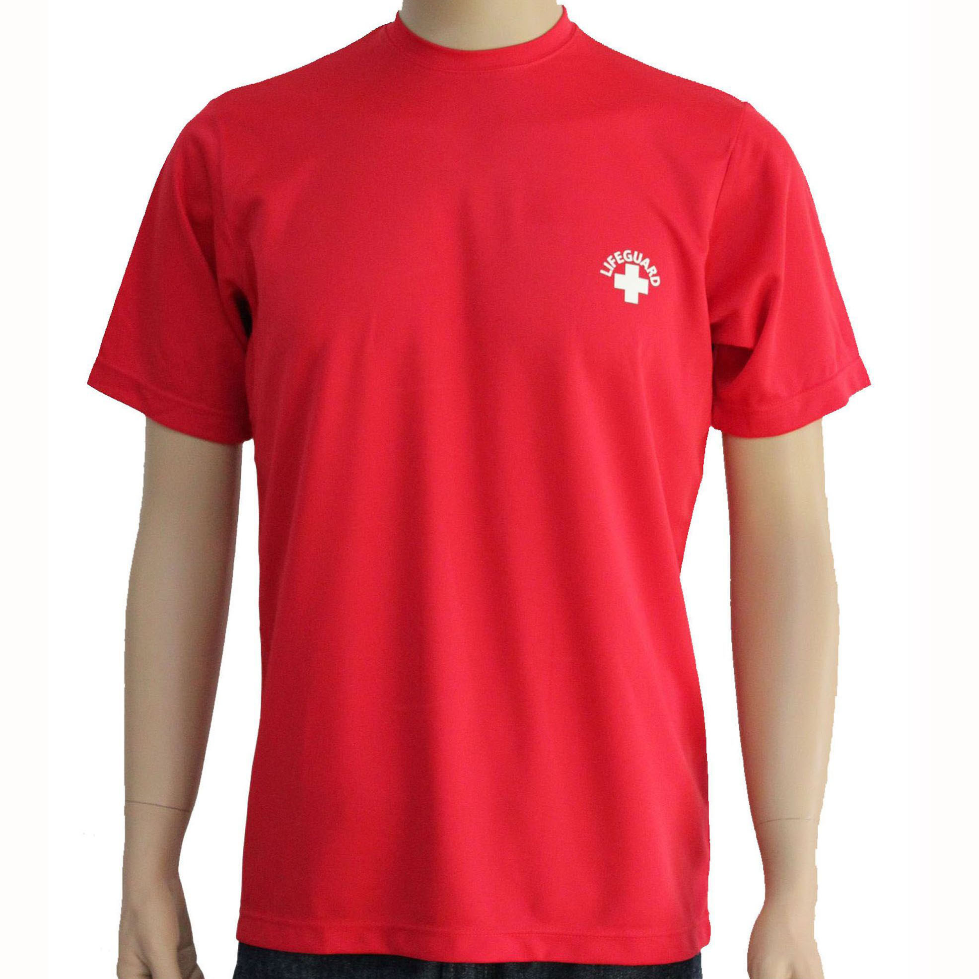 美国lifeguard救生员服装工作服快干透气男运动休闲短袖T恤运动衫