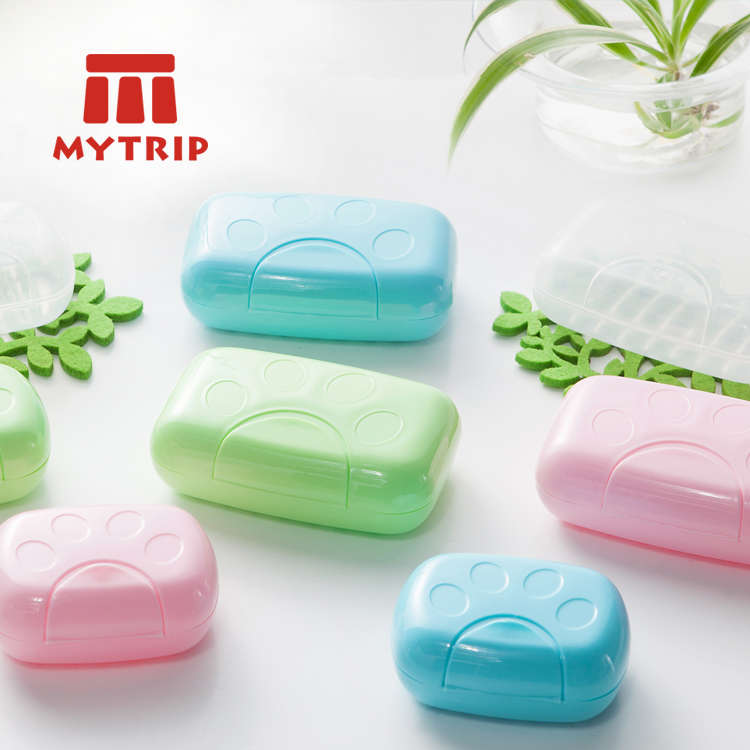 Mytrip专利创意防漏可爱猫爪旅行皂盒 手工香皂收纳盒 多用储物盒