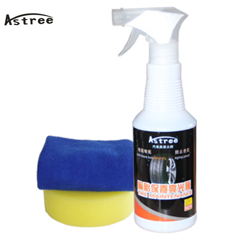 台湾正品Astree 汽车清洗轮胎保养亮光膜 强力保养去保养清洗剂