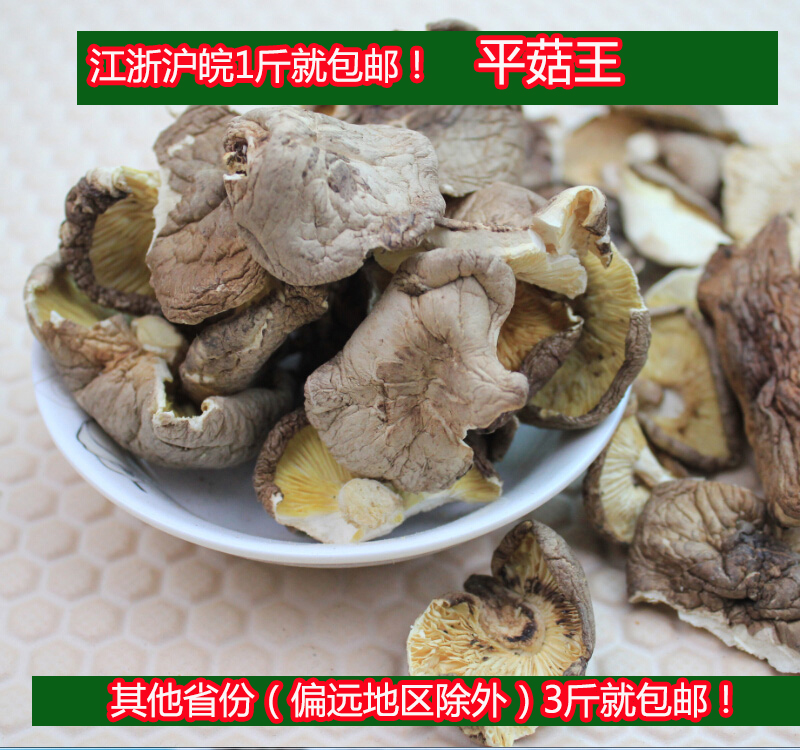正宗炭火烘干畲乡特产蘑菇干货干贝菇菌类平菇王食用菌类超值250g