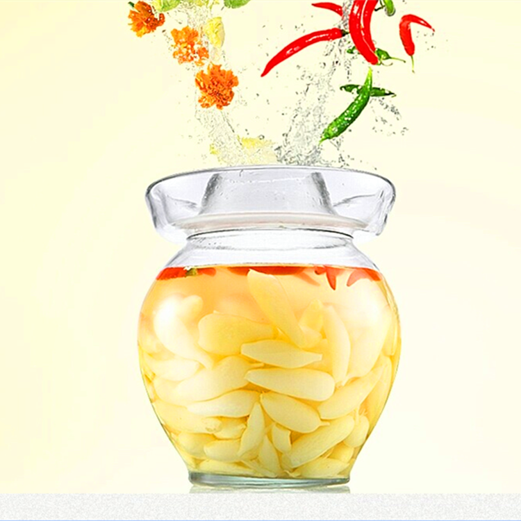 新品促销四川泡菜坛子 透明泡菜缸 厨房密封腌菜缸 大号玻璃瓶