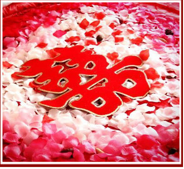 玫瑰花瓣婚房布置装饰用品求婚表白礼品道具 床撒花瓣50元/斤