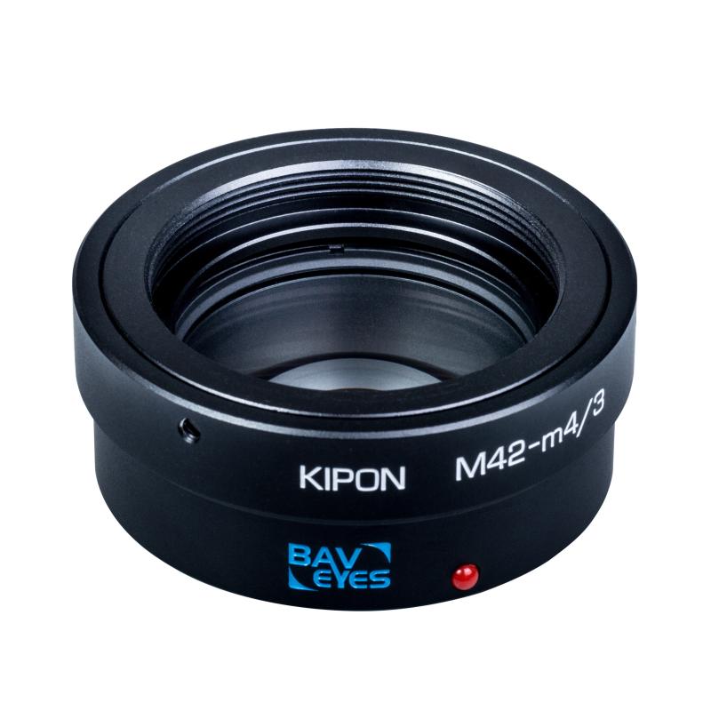 KIPON Baveyes M42镜头接m4/3 GH4 BMPCC等0.7倍减焦增光转接环