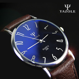 韩版时尚休闲商务皮带男士手表 经典复古情侣表男表蓝光手表超薄