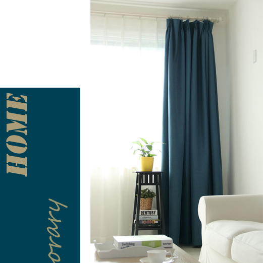 简约现代定制纯色棉麻窗帘成品亚麻布料全遮光布卧室客厅加厚特
